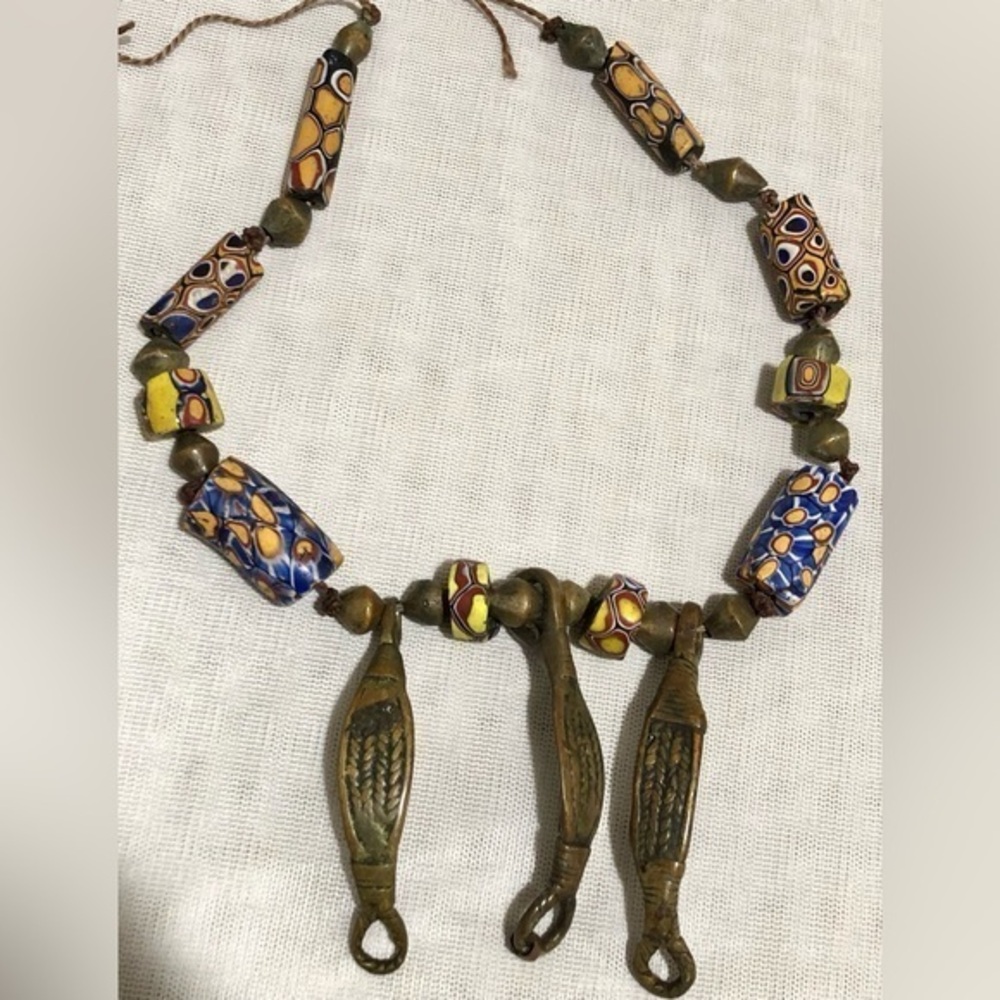Millefiori Glass Beads Necklace